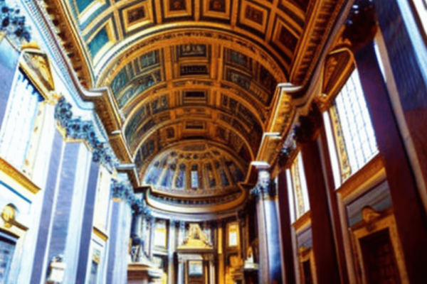 St. Peter's Basilica: A beautiful image of St. Peter's Basilica at the Vatican in Rome, Italy